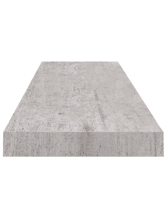 Plovoucí nástěnné police 4 ks betonově šedé 90x23,5x3,8 cm MDF