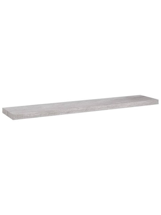 Plovoucí nástěnné police 4 ks betonově šedé 120x23,5x3,8 cm MDF