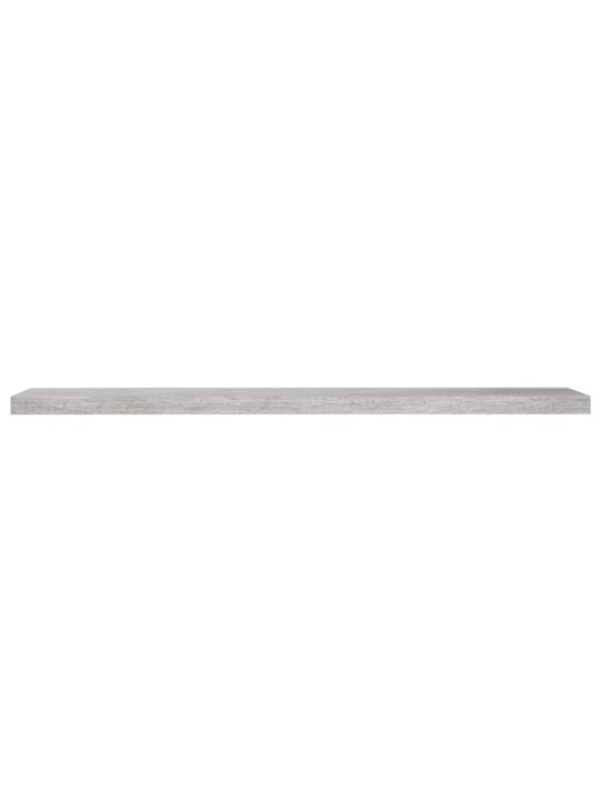 Plovoucí nástěnné police 4 ks betonově šedé 120x23,5x3,8 cm MDF