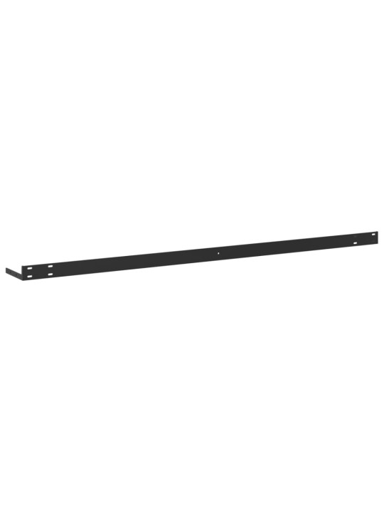 Plovoucí nástěnné police 4 ks betonově šedé 120x23,5x3,8 cm MDF