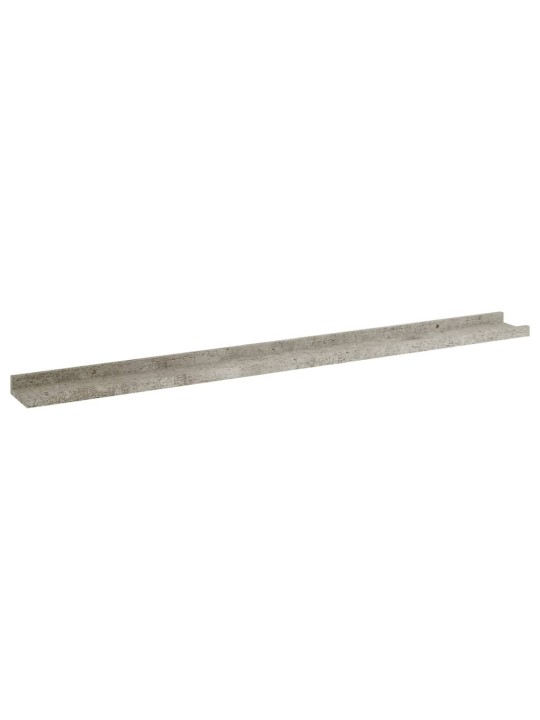 Nástěnné police 2 ks betonově šedé 100 x 9 x 3 cm