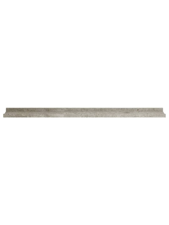 Nástěnné police 2 ks betonově šedé 100 x 9 x 3 cm
