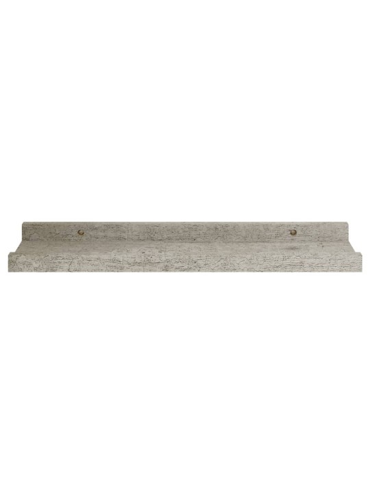 Nástěnné police 4 ks betonově šedé 40 x 9 x 3 cm