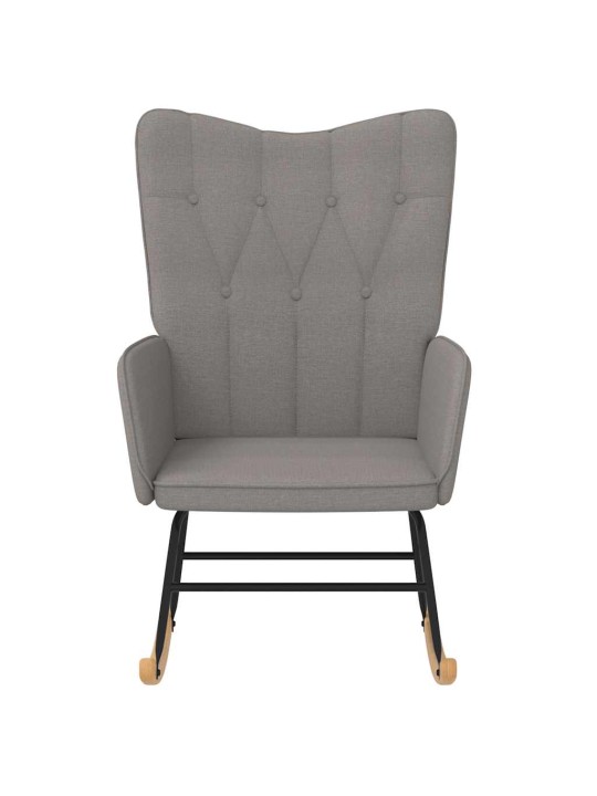 Houpací křeslo taupe textil