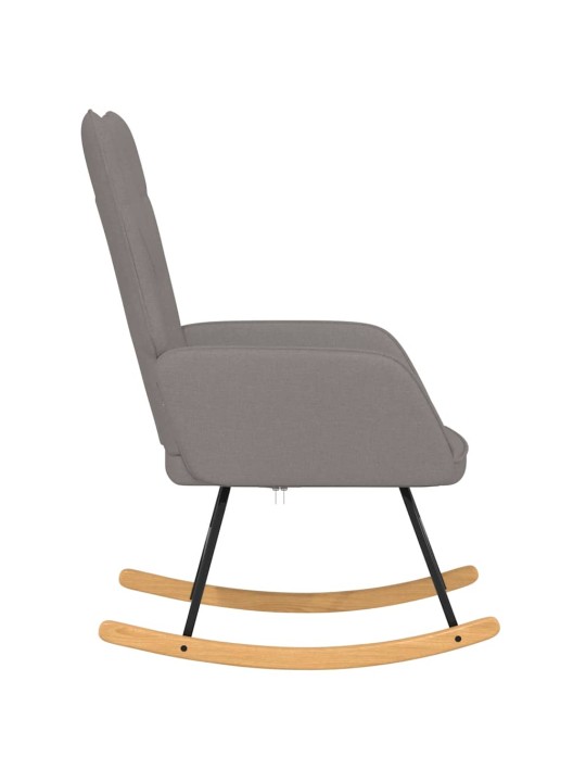 Houpací křeslo taupe textil