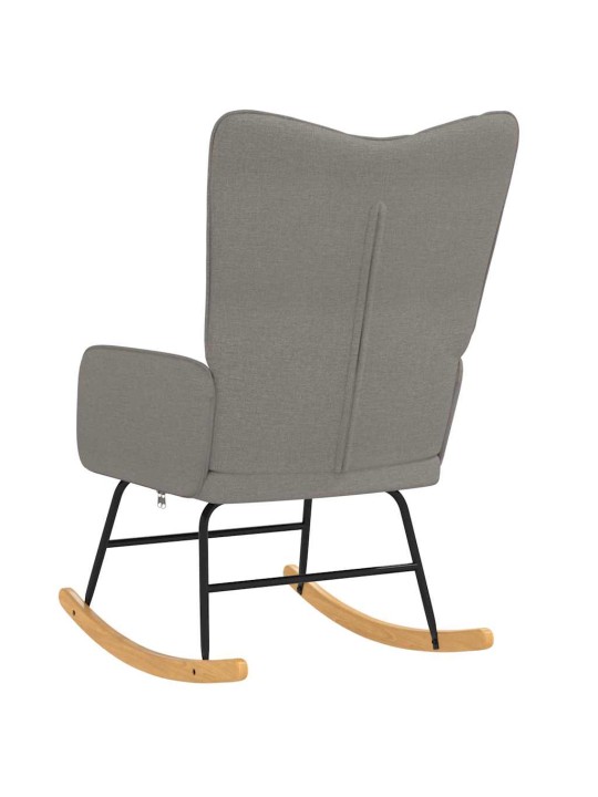 Houpací křeslo taupe textil