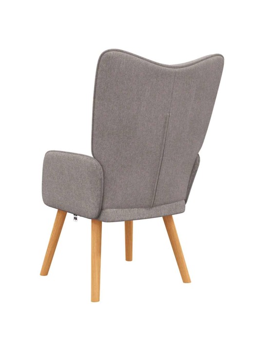 Relaxační křeslo taupe textil