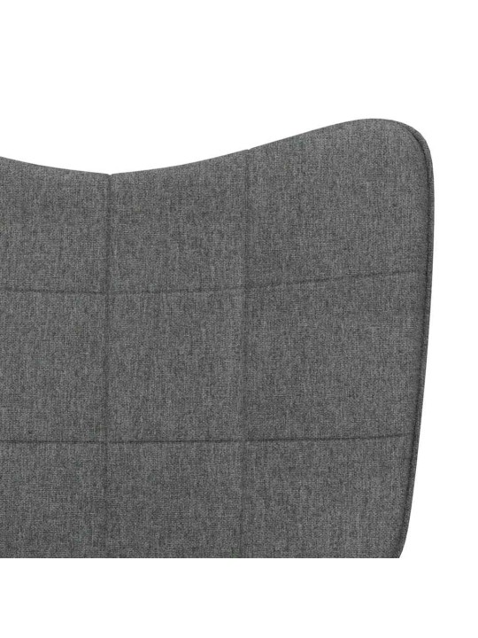 Relaxační židle tmavě šedá textil