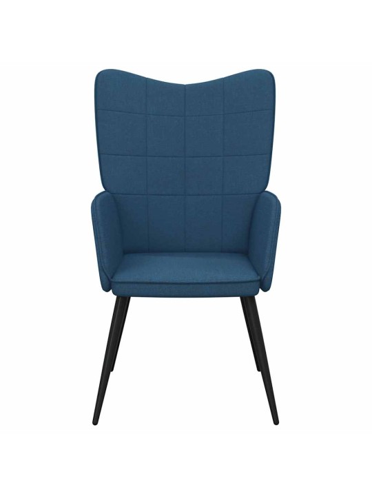 Relaxační židle modrá textil