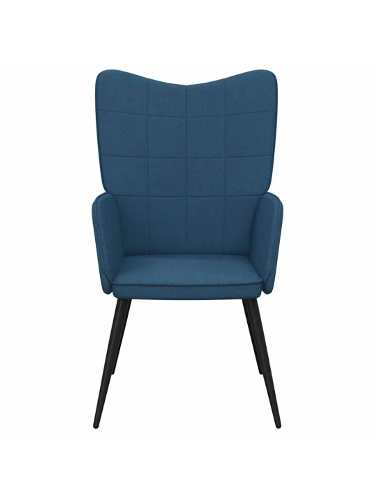 Relaxační židle modrá textil