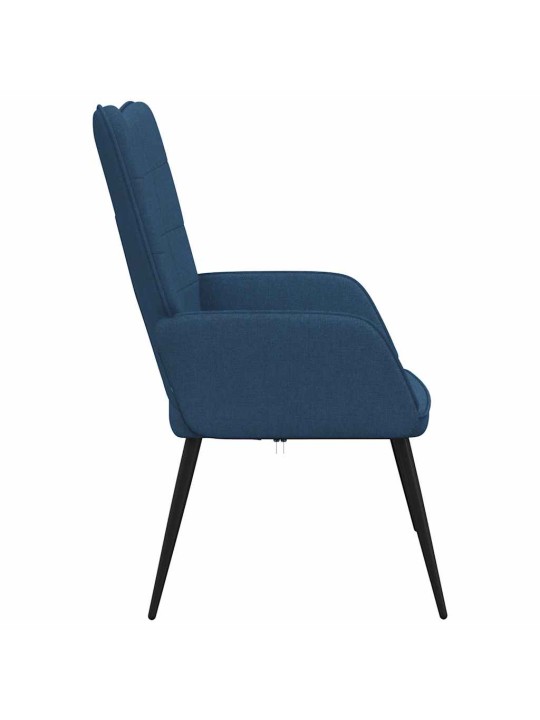 Relaxační židle modrá textil
