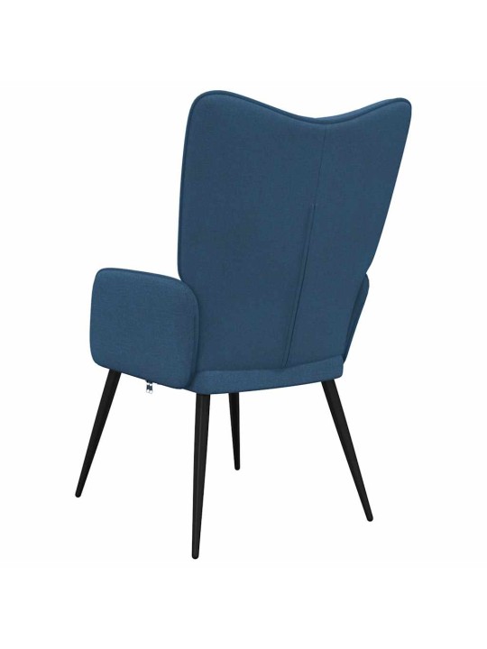 Relaxační židle modrá textil