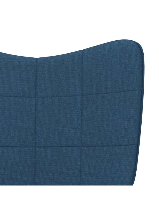 Relaxační židle modrá textil