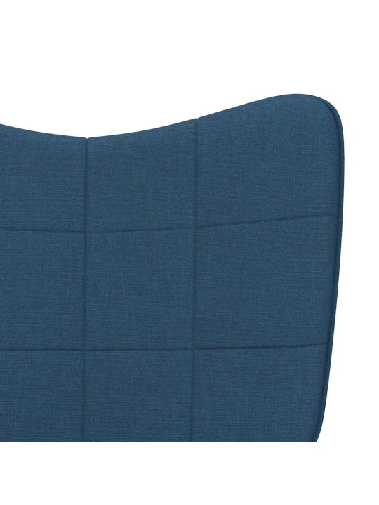 Relaxační židle modrá textil