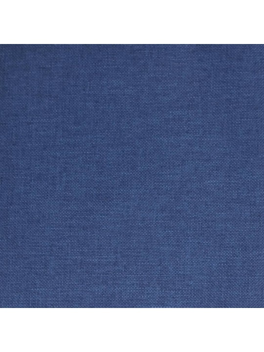 Houpací křeslo se stoličkou modré textil