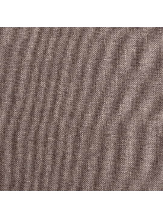 Houpací křeslo se stoličkou taupe textil