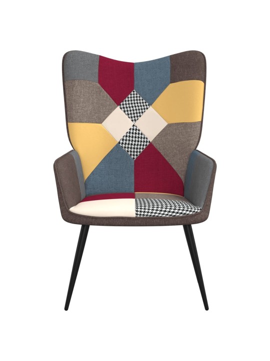 Relaxační křeslo patchwork textil