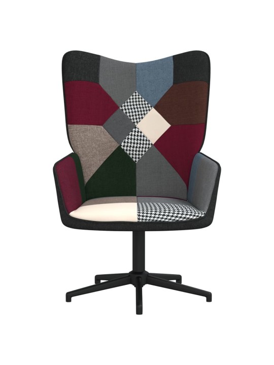 Relaxační křeslo patchwork textil
