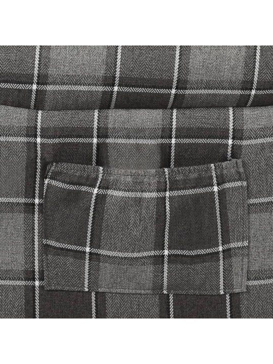 Polohovací křeslo šedé textil