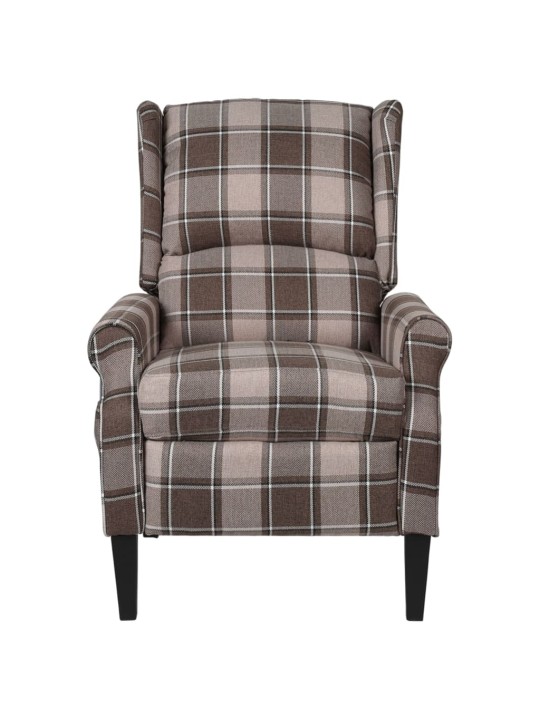 Masážní polohovací křeslo béžové textil