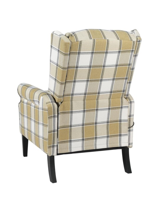 Polohovací křeslo zelené textil