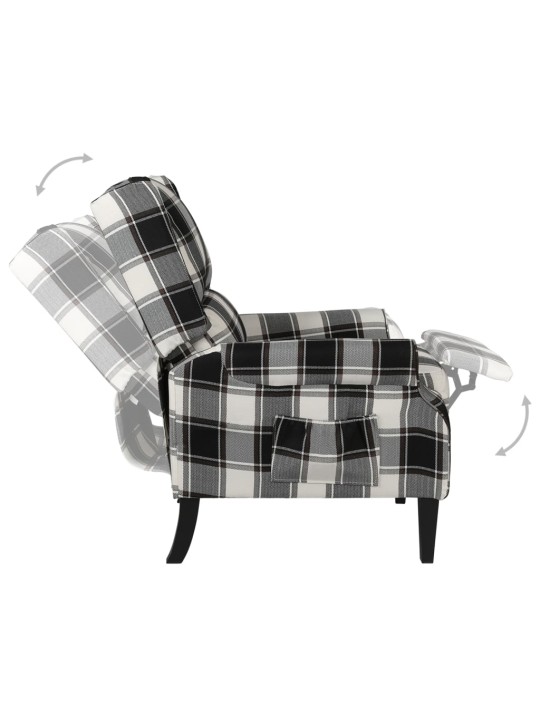 Polohovací křeslo vícebarevné textil