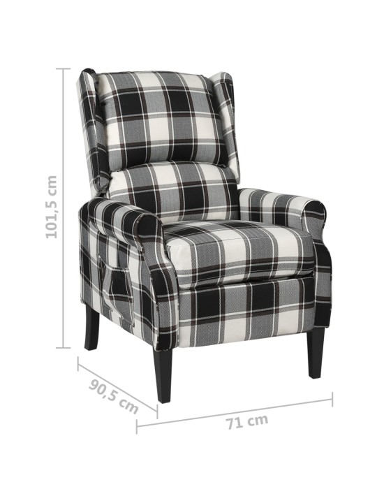 Polohovací křeslo vícebarevné textil