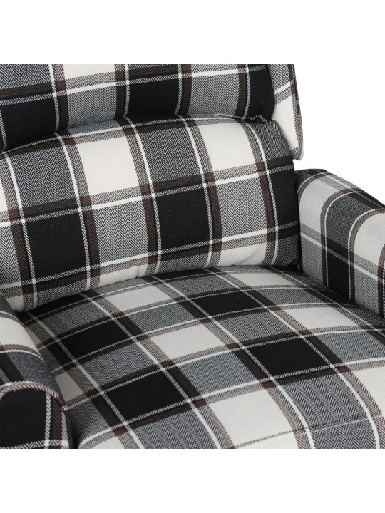 Masážní polohovací křeslo vícebarevné textil