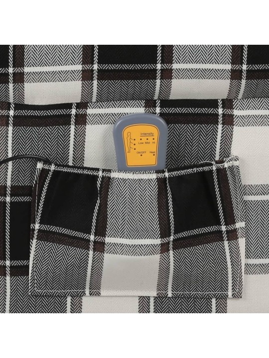 Masážní polohovací křeslo vícebarevné textil