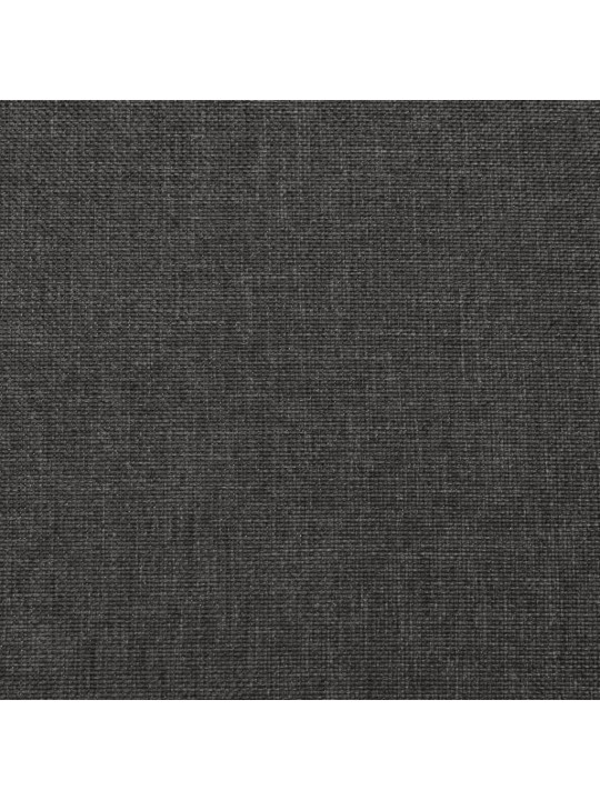 Stolička s dřevěnými nohami tmavě šedá textil