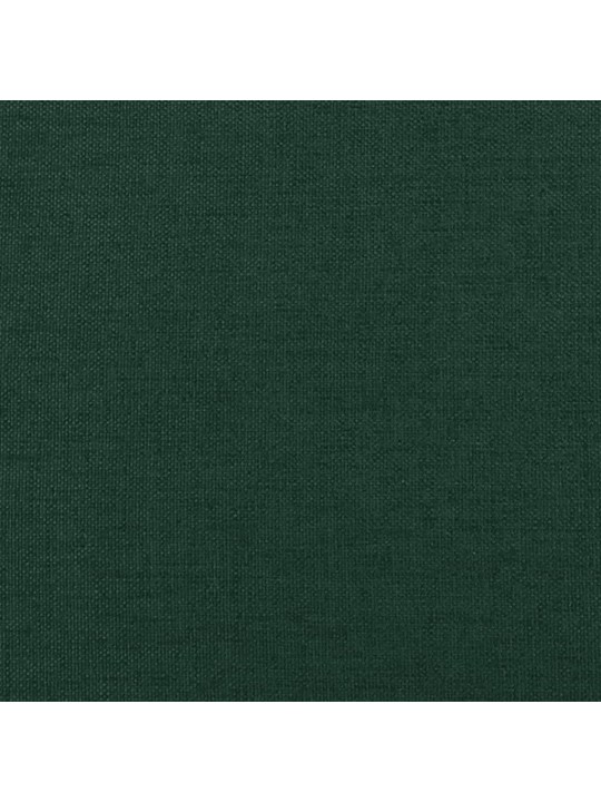 Stolička s dřevěnými nohami tmavě zelená textil