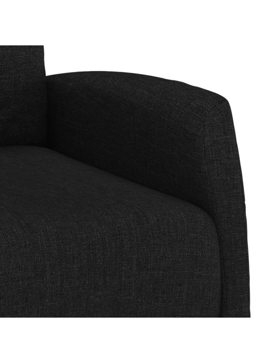 Zvedací křeslo černé textil