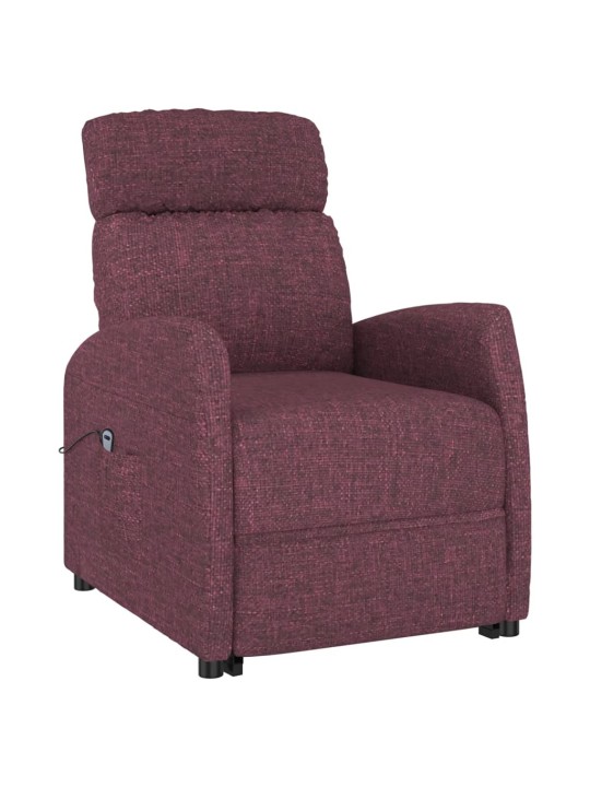 Zvedací křeslo fialové textil