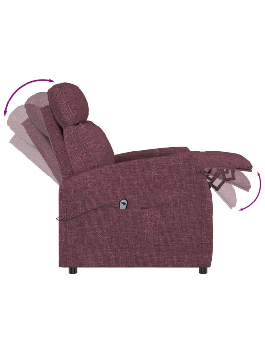 Zvedací křeslo fialové textil