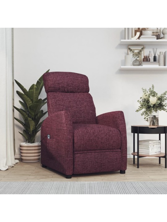 Zvedací křeslo fialové textil
