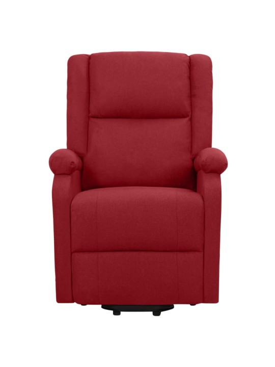 Zvedací křeslo vínové textil