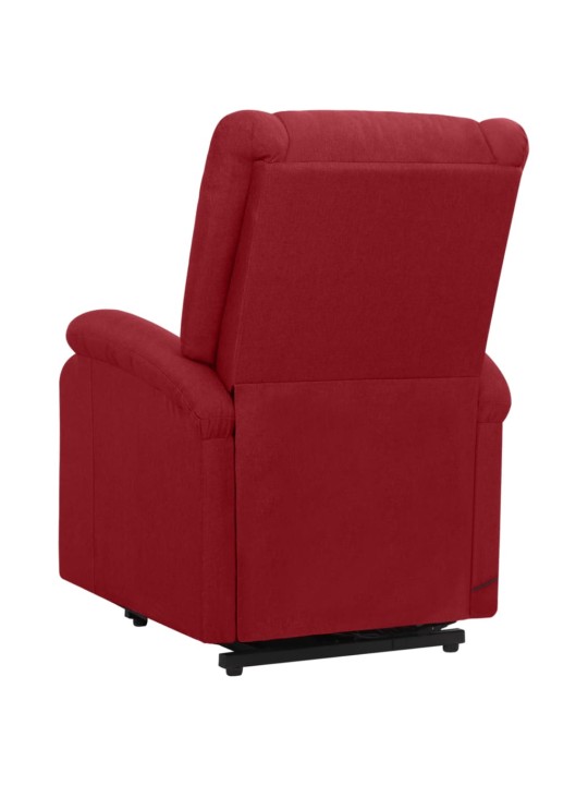 Zvedací křeslo vínové textil