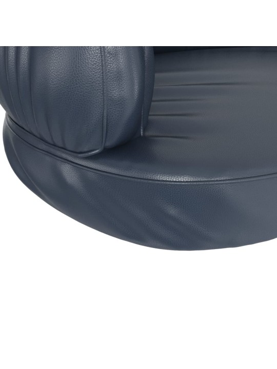 Ergonomický molitanový pelíšek pro psy modrý 60x42cm umělá kůže