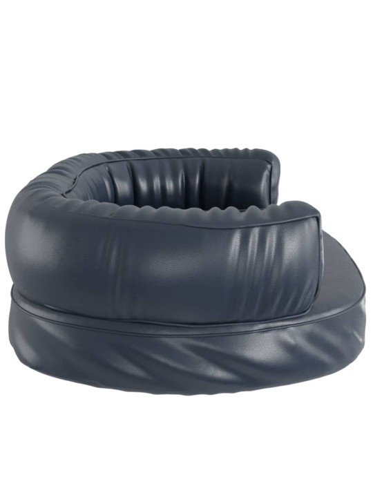 Ergonomický molitanový pelíšek pro psy modrý 75x53cm umělá kůže
