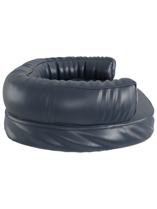 Ergonomický molitanový pelíšek pro psy modrý 88x65cm umělá kůže
