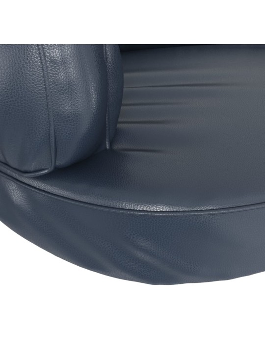 Ergonomický molitanový pelíšek pro psy modrý 88x65cm umělá kůže