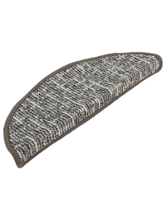 Kobercové nášlapy na schody 15 ks antracitové 56x17x3 cm