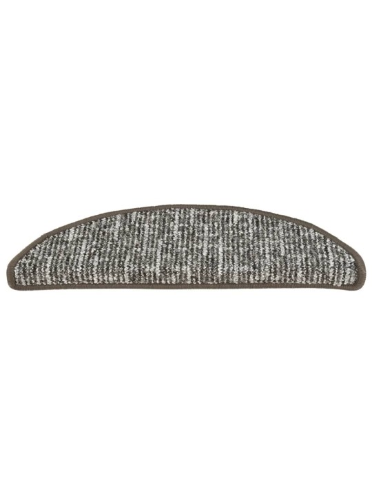 Kobercové nášlapy na schody 15 ks antracitové 56x17x3 cm