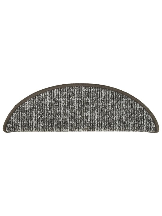 Kobercové nášlapy na schody 15 ks antracitové 56x17x3 cm