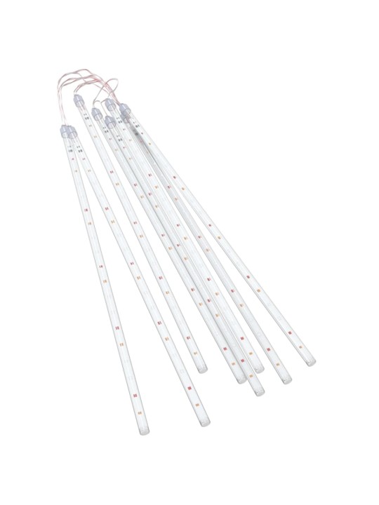Padající světla 8 ks 50 cm barevná 288 LED dovnitř i ven