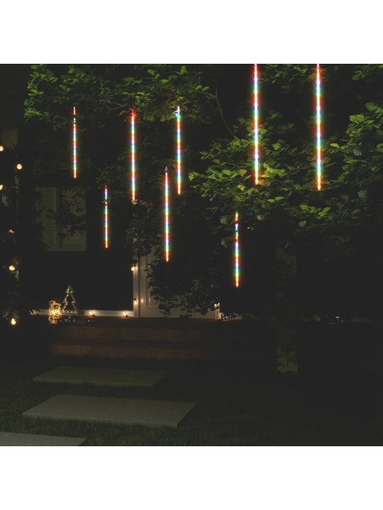 Padající světla 8 ks 50 cm barevná 288 LED dovnitř i ven