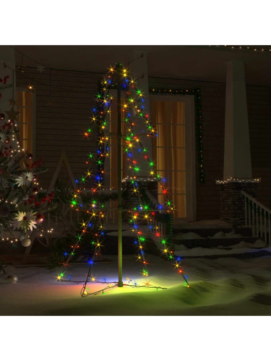 Vánoční stromek kužel 160 LED diod dovnitř i ven 78 x 120 cm