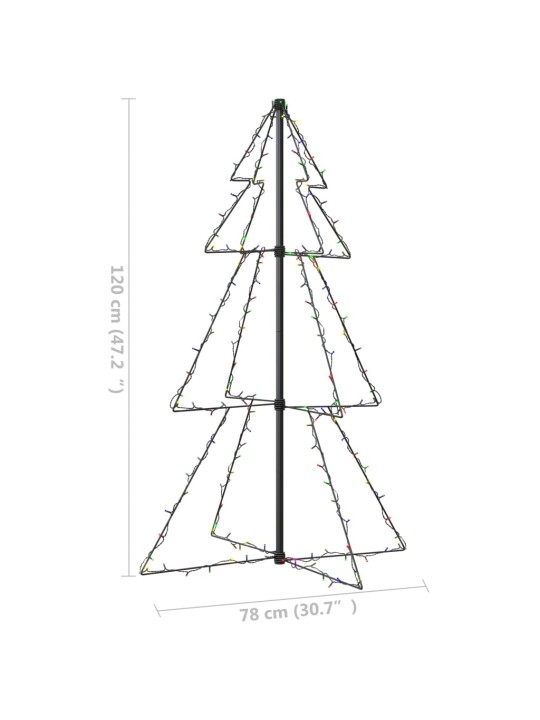Vánoční stromek kužel 160 LED diod dovnitř i ven 78 x 120 cm