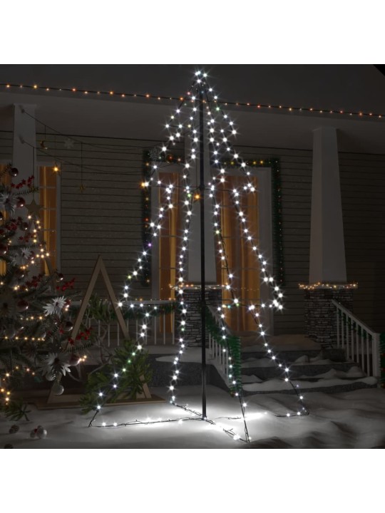 Vánoční stromek kužel 240 LED diod dovnitř i ven 118 x 180 cm