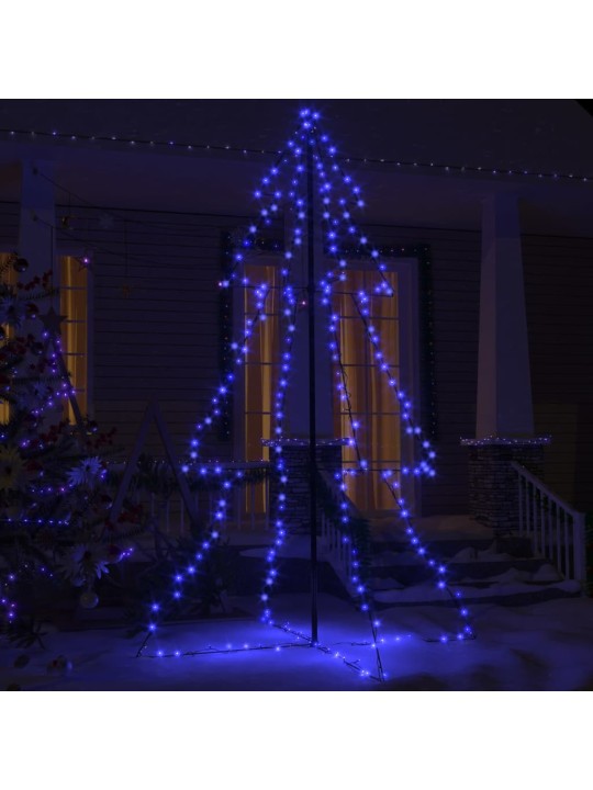 Vánoční stromek kužel 240 LED diod dovnitř i ven 118 x 180 cm